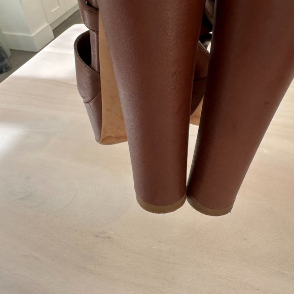 RARE Louis Vuitton High Heel Sandals in Cognac leather  Size  38 - Picture 9 of 14